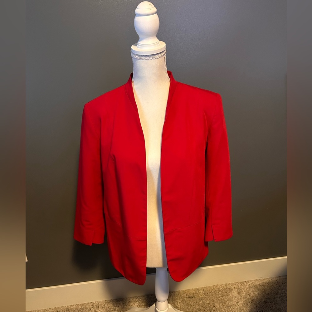Lauren Conrad Red fitted blazer. Size 14.